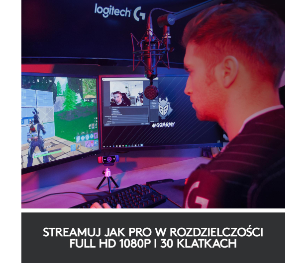 LOGITECH C922 Pro Strea m Webcam 960-001088 - 326684 - zdjęcie 7